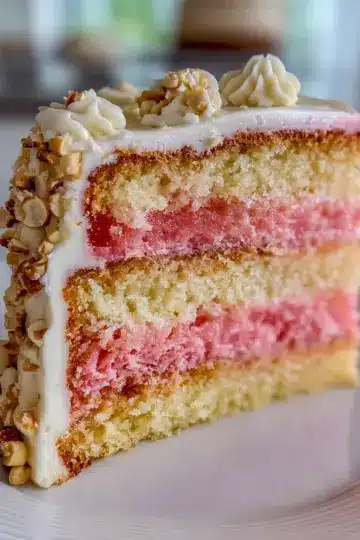 Decadent Unique Hawaiian Guava Layer Cake with Macadamia Cream Cheese Frosting