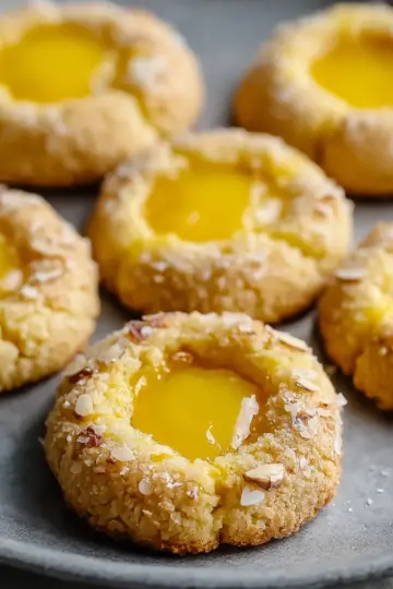 Almond Lemon Curd Thumbprint Cookies You Can’t Resist