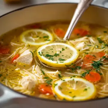 Best Chicken Noodle Soup with Lemon
