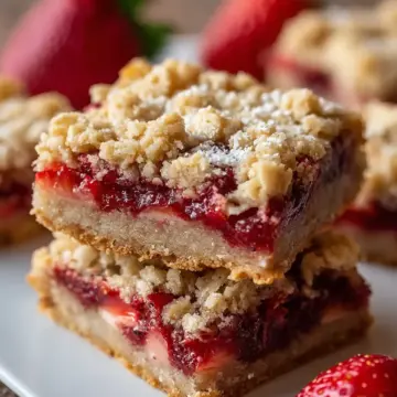 Strawberry Oatmeal Bars