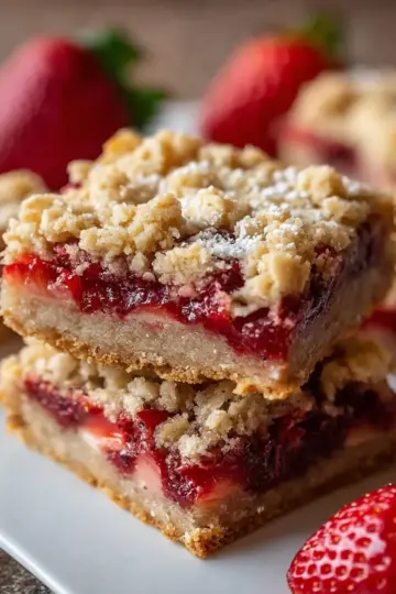 Strawberry Oatmeal Bars
