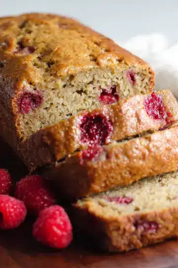 Gluten-Free Raspberry Banana Bread