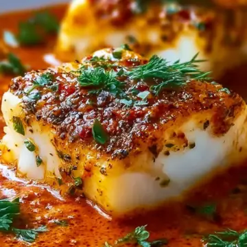 Delicious Cod in Roasted Red Pepper Sauce in Just 30 Minutes