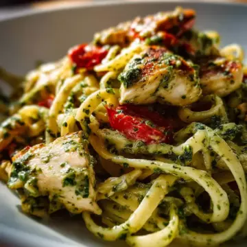 Creamy Chicken Pesto Pasta