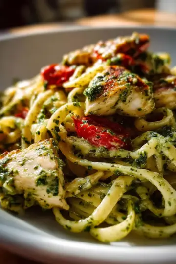 Creamy Chicken Pesto Pasta