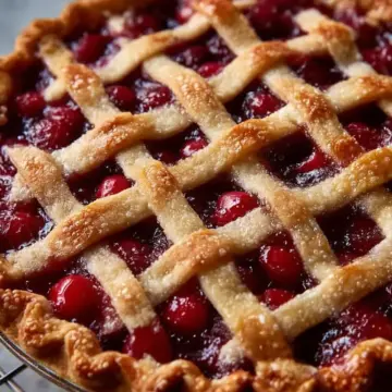 Baked Fresh Cherry Pie Recipe