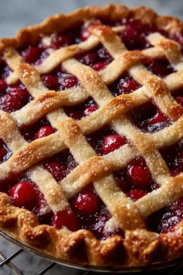 Baked Fresh Cherry Pie Recipe