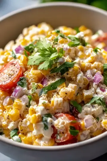 Street Corn Salad with Greek Yogurt Easy Recipe