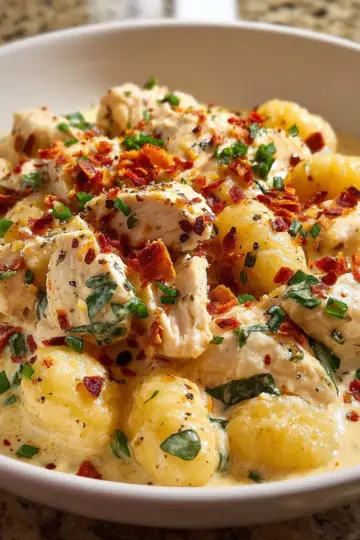 Creamy Crack Chicken Gnocchi