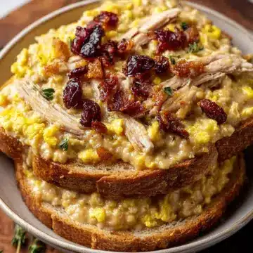 Breakfast Grilled Cheese with Scrambled Eggs and Bacon Recipe
