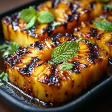 Sweet and Spicy Brown Sugar Grilled Pineapple Bliss