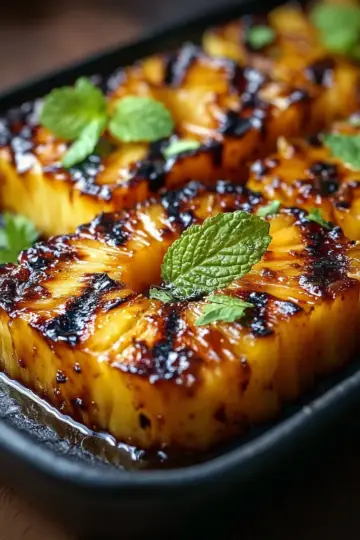Sweet and Spicy Brown Sugar Grilled Pineapple Bliss