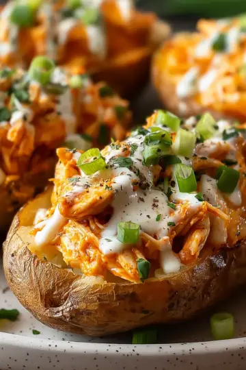 Irresistible Creamy Buffalo Chicken Stuffed Potatoes to Love