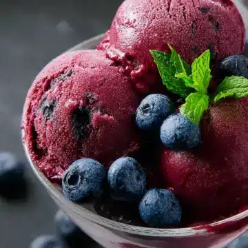Blueberry Sorbet Easy Recipe