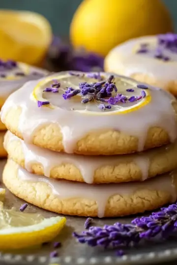 Lemon Lavender Cookies with Sweet Citrus Glaze You’ll Adore
