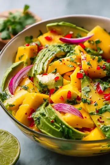 Fresh Mango Salad with Avocado Recipe for a Vibrant Twist