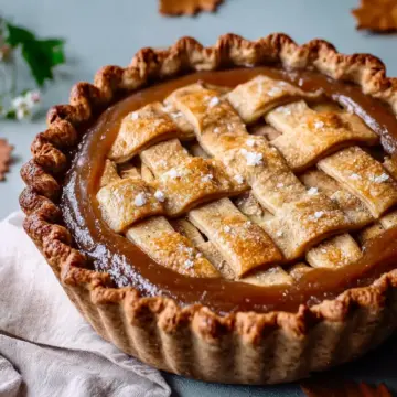 Delicious Apple Butter Pie with a Wholesome Spelt Crust