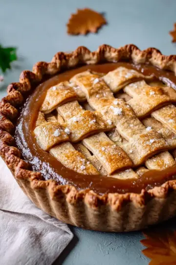 Delicious Apple Butter Pie with a Wholesome Spelt Crust