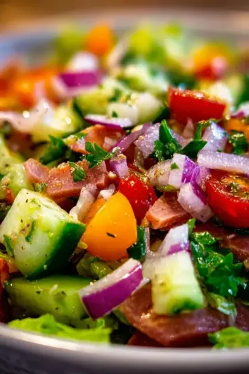 The Best Chopped Garden Salad