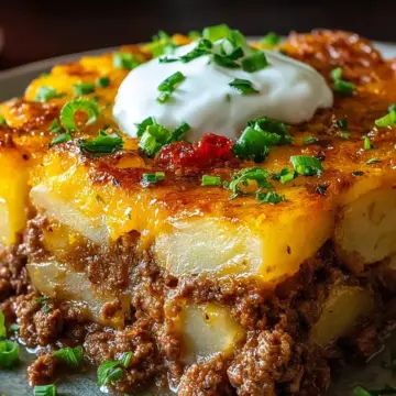 Loaded Beef & Potato Bake