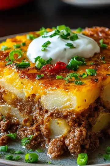 Loaded Beef & Potato Bake