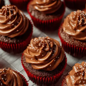 Whipped Chocolate Ganache Cupcakes