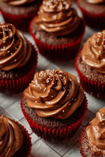 Whipped Chocolate Ganache Cupcakes