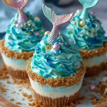 Mermaid Tail Cheesecake Cups Recipe