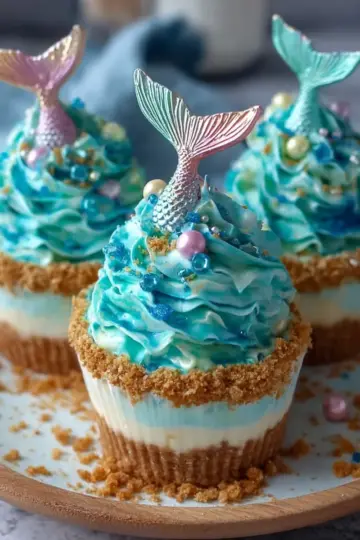 Mermaid Tail Cheesecake Cups Recipe